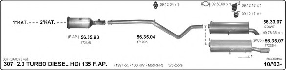 IMASAF 563000194 Exhaust System